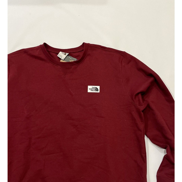 The North Face Heritage 2.0 Crewneck Sweatshirt Extra Extra Large XXL Burgundy - Picture 4 of 5